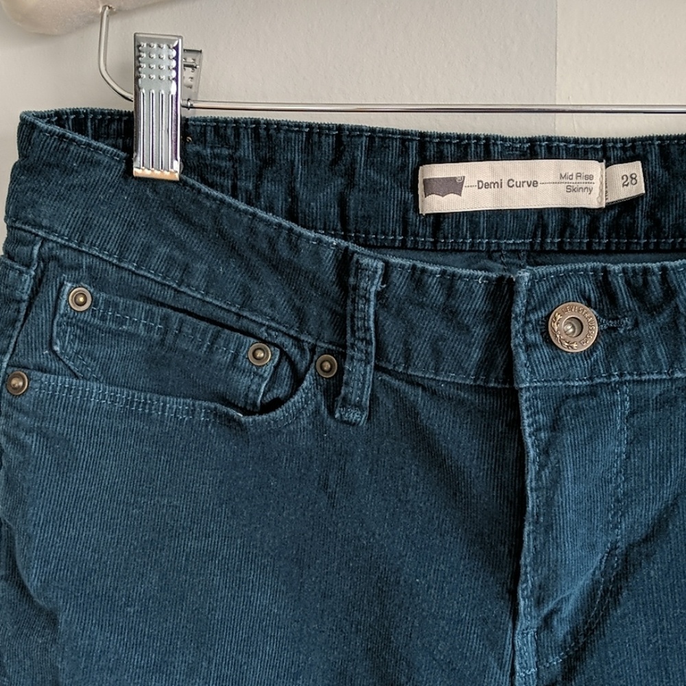Levi's Demi Curve Mid Rise Skinny Cords